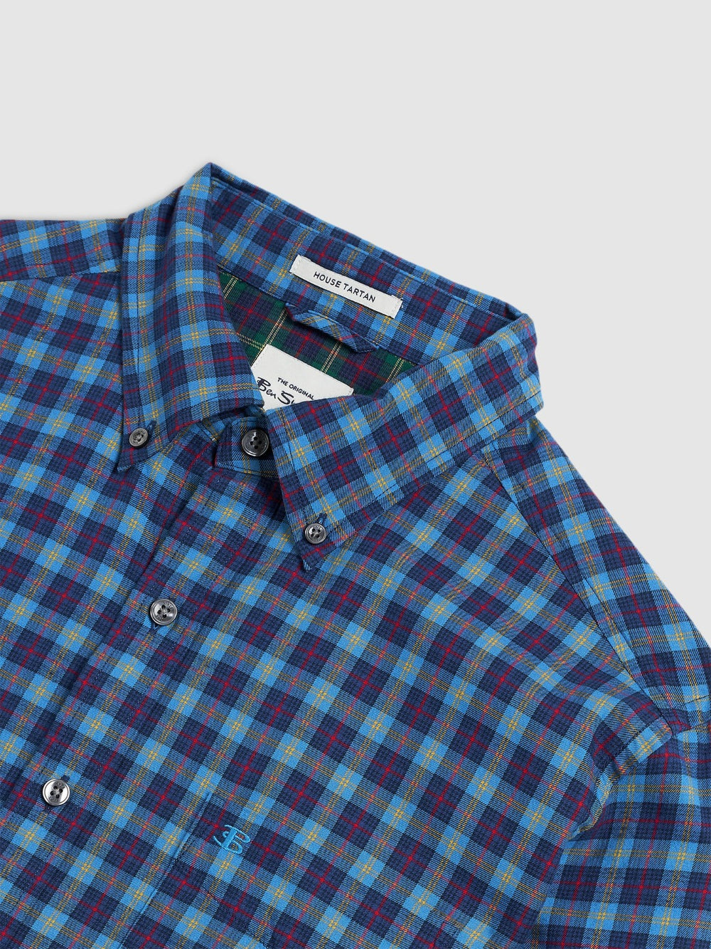 Camisas Ben Sherman House Tartan Twill Azul Marino | 210-BRQUZS