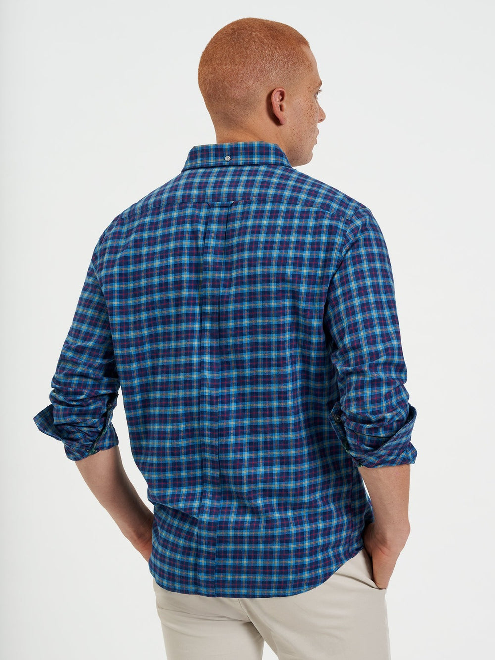 Camisas Ben Sherman House Tartan Twill Azul Marino | 210-BRQUZS