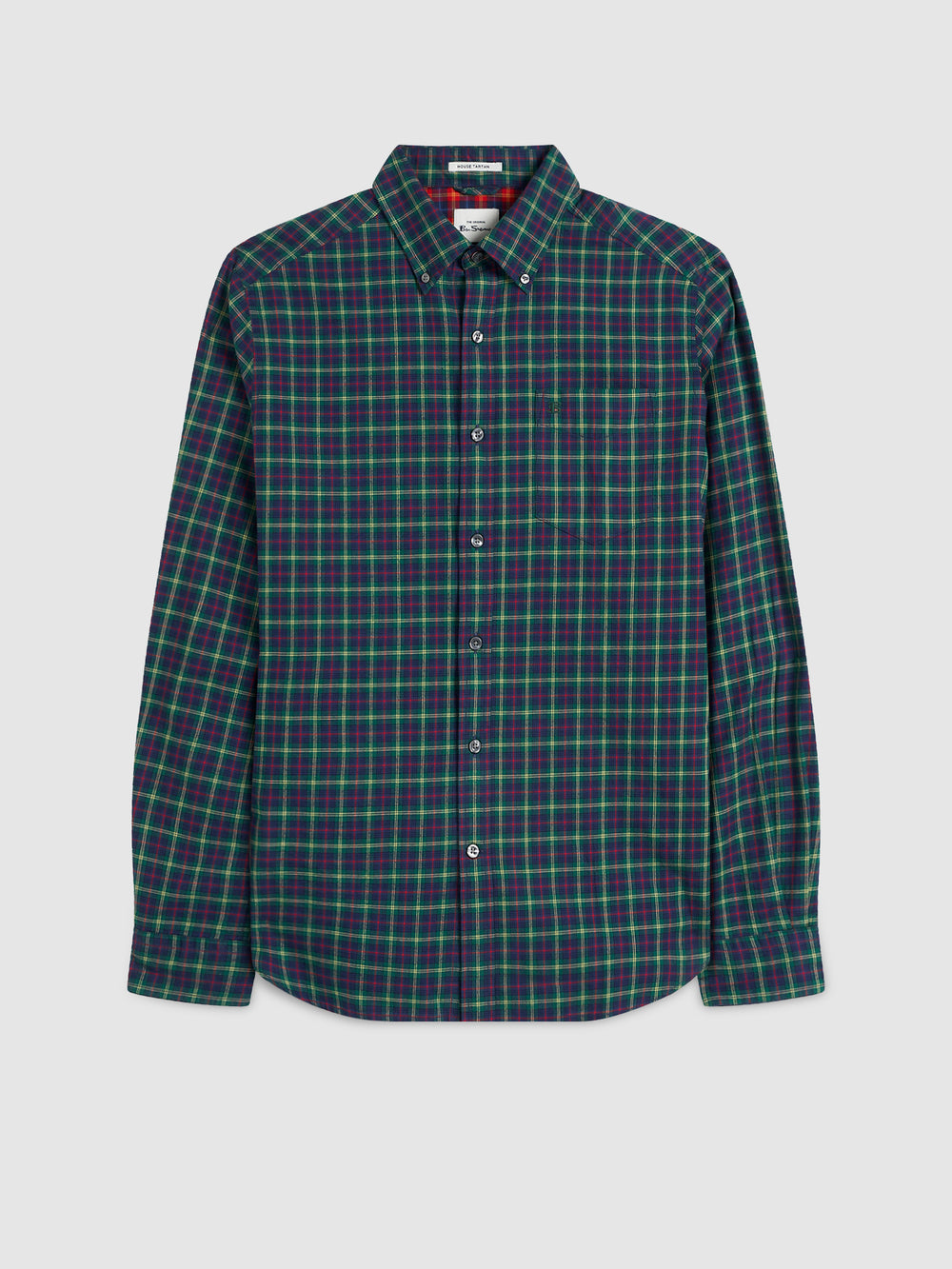 Camisas Ben Sherman House Tartan Twill Verde | 863-AEGLSM