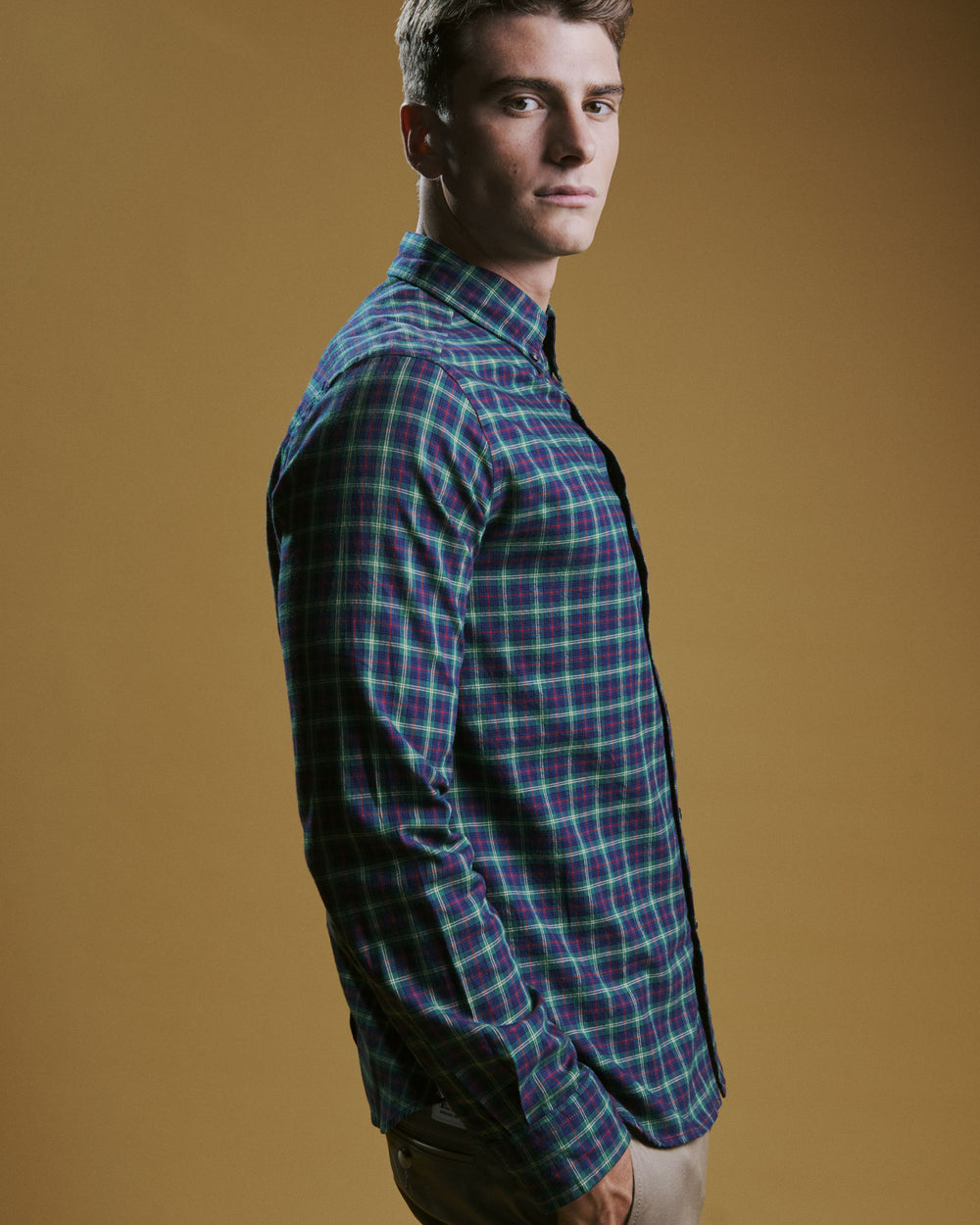 Camisas Ben Sherman House Tartan Twill Verde | 863-AEGLSM