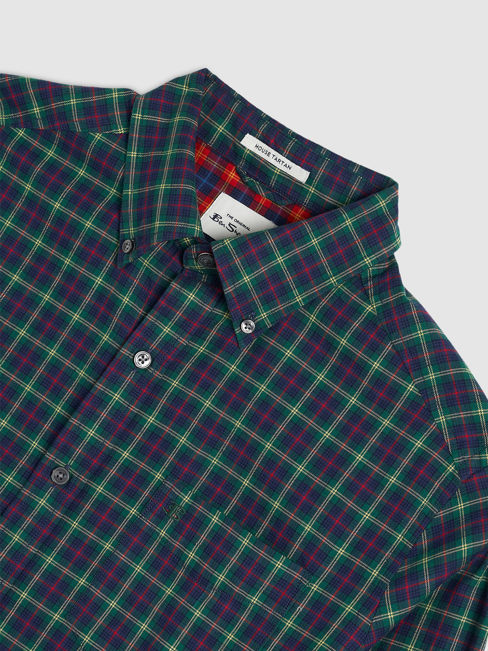 Camisas Ben Sherman House Tartan Twill Verde | 863-AEGLSM