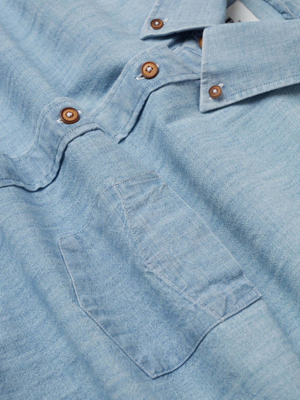 Camisas Ben Sherman Long-Sleeve Chambray Azules Azul Marino | 749-IABXLT