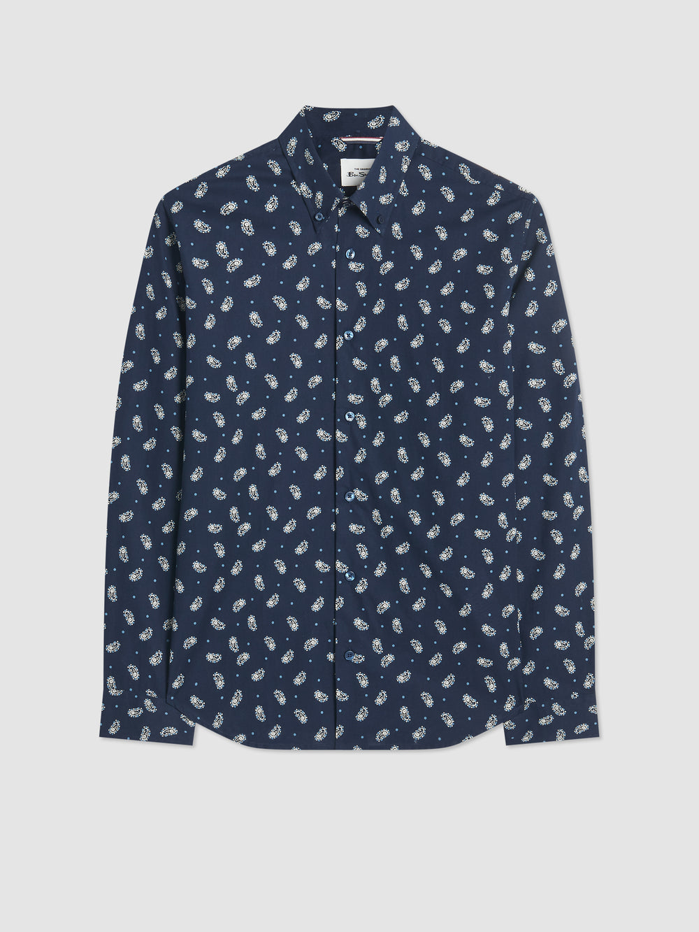 Camisas Ben Sherman Micro Paisley Azul Marino | 821-XJDZHM