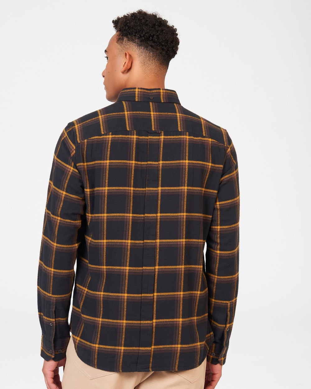 Camisas Ben Sherman Oversized Brushed Check Negras | 895-IDPORZ