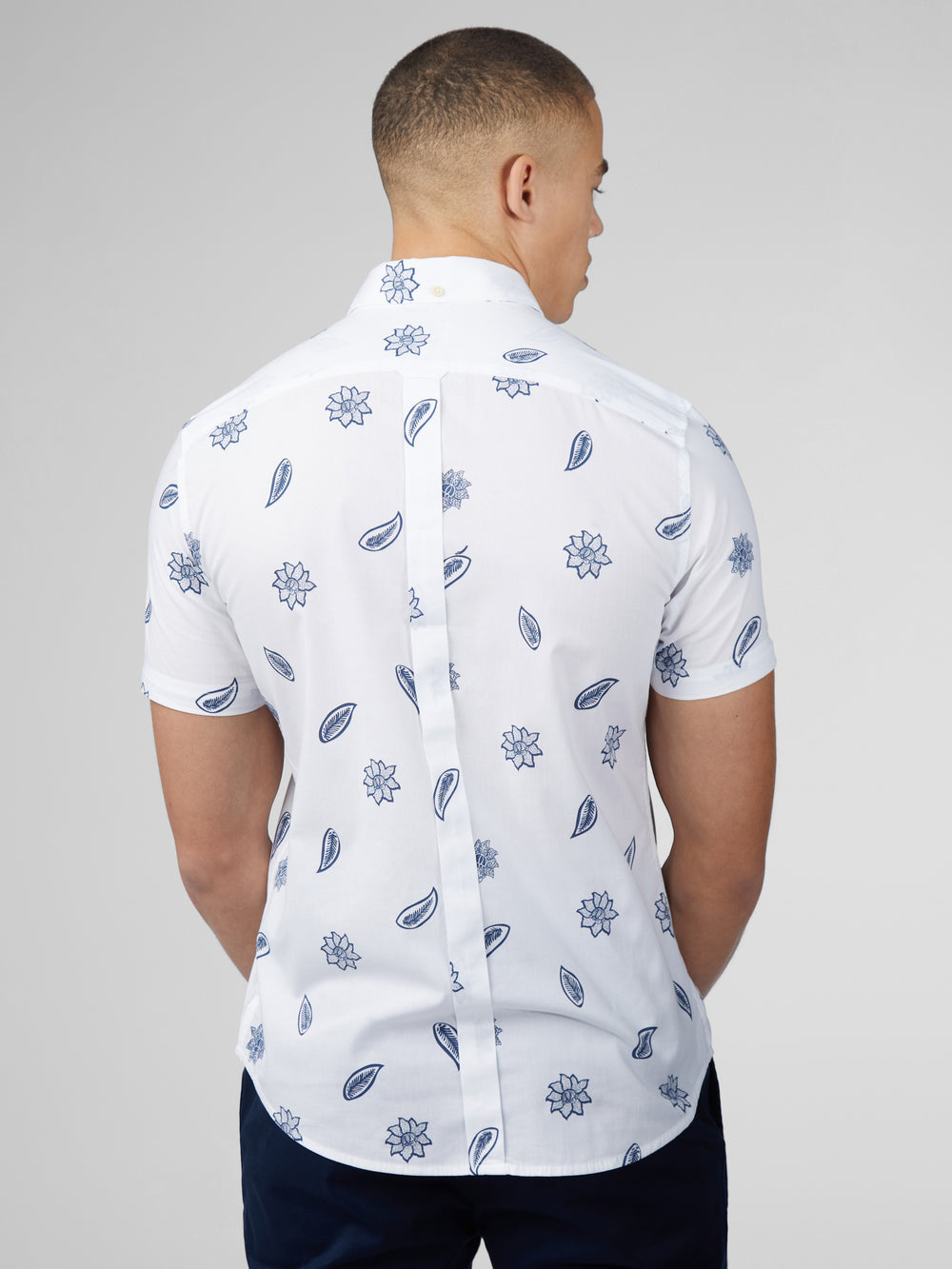 Camisas Ben Sherman Signature Floral Blancas | 659-KDBHOV