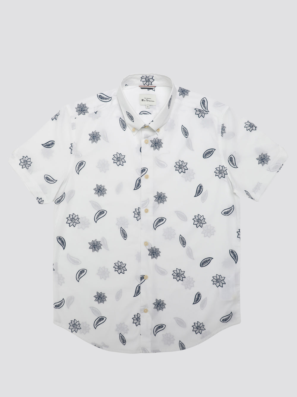 Camisas Ben Sherman Signature Floral Blancas | 659-KDBHOV