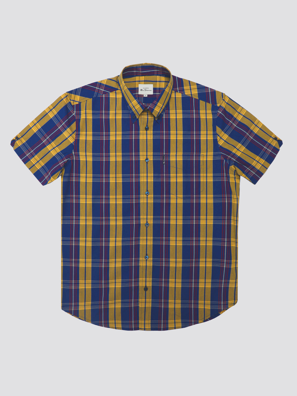 Camisas Ben Sherman Signature Irregular Check Azules | 123-GOCLSF