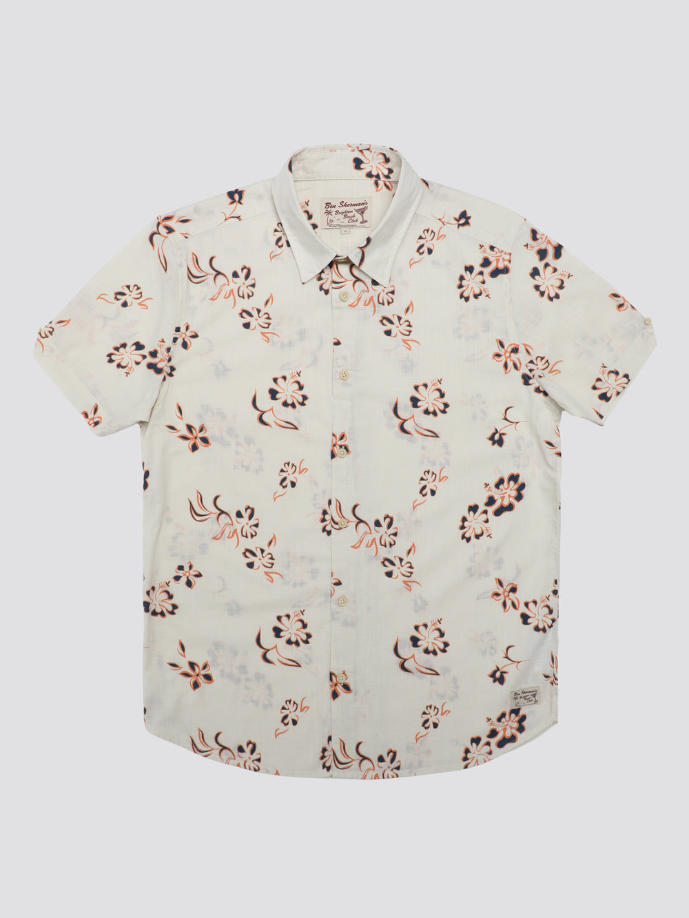 Camisas Ben Sherman Signature Linear Floral Blancas | 630-VQCIPX