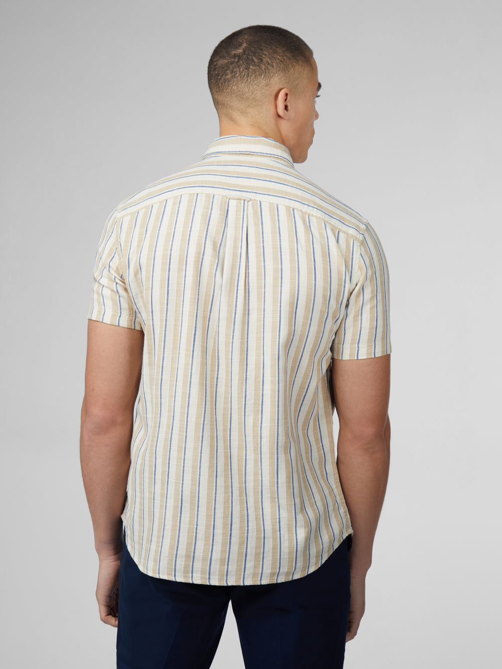 Camisas Ben Sherman Signature Mod Stripe Blancas | 621-MSUXOF