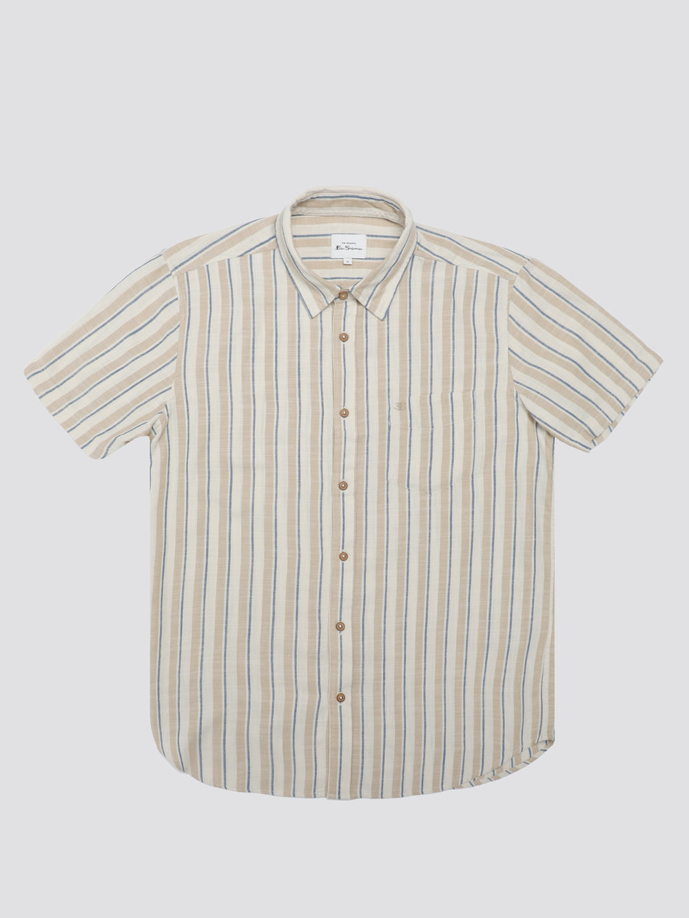 Camisas Ben Sherman Signature Mod Stripe Blancas | 621-MSUXOF