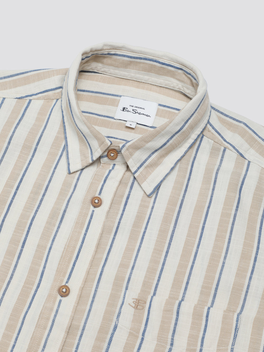 Camisas Ben Sherman Signature Mod Stripe Blancas | 621-MSUXOF