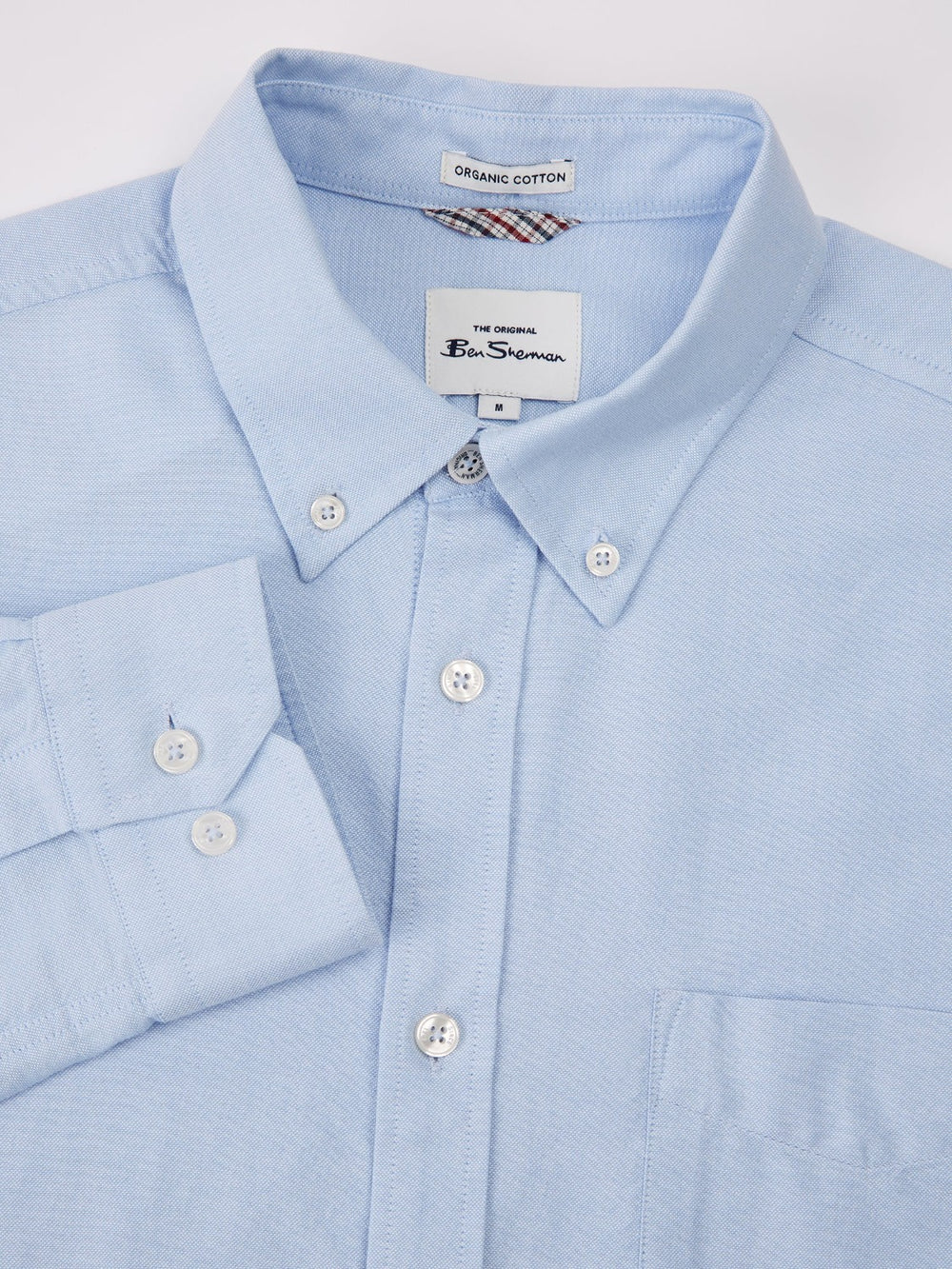 Camisas Ben Sherman Signature Organic Long-Sleeve Oxford Azules | 290-GERAQF