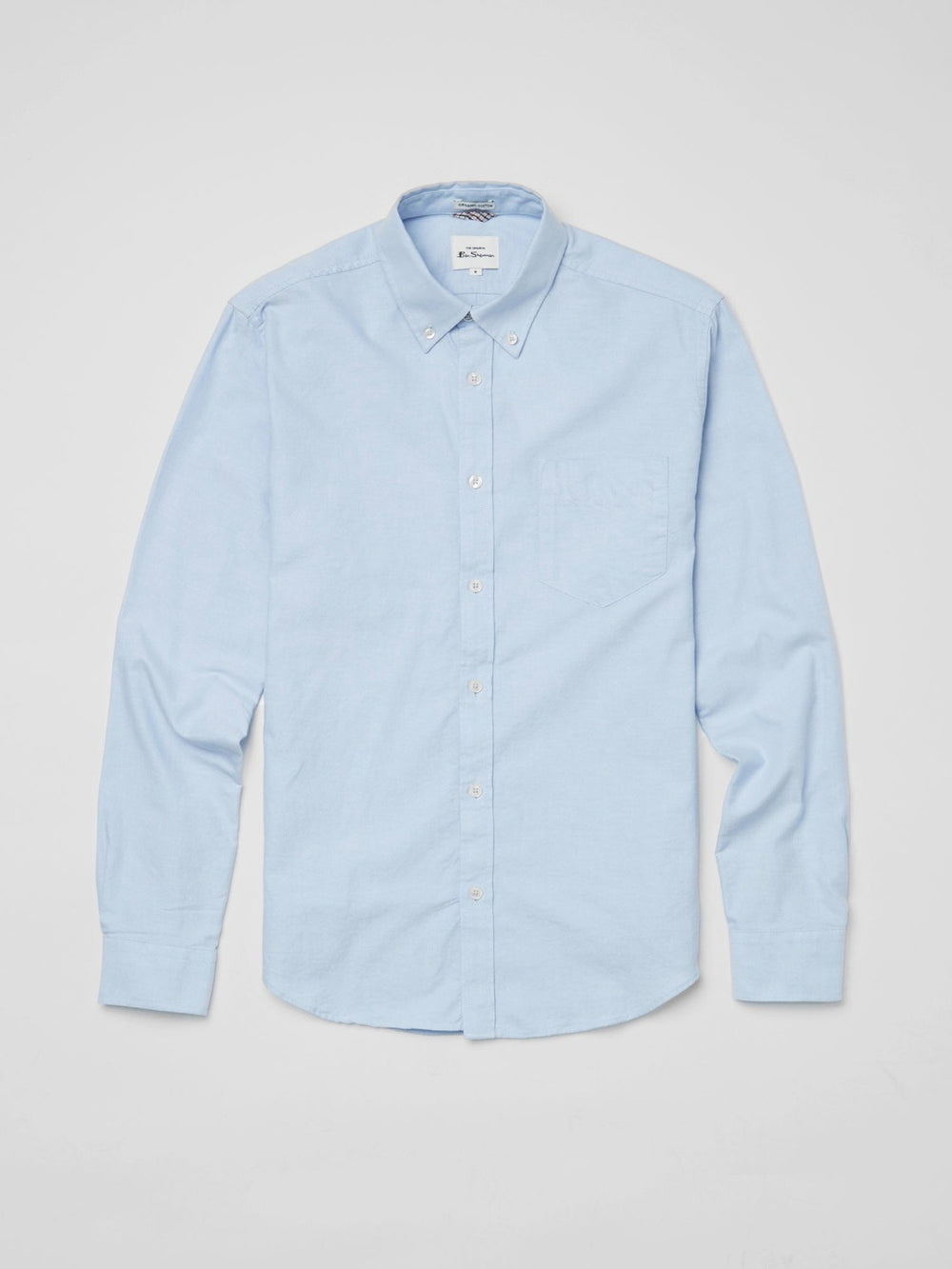 Camisas Ben Sherman Signature Organic Long-Sleeve Oxford Azules | 290-GERAQF