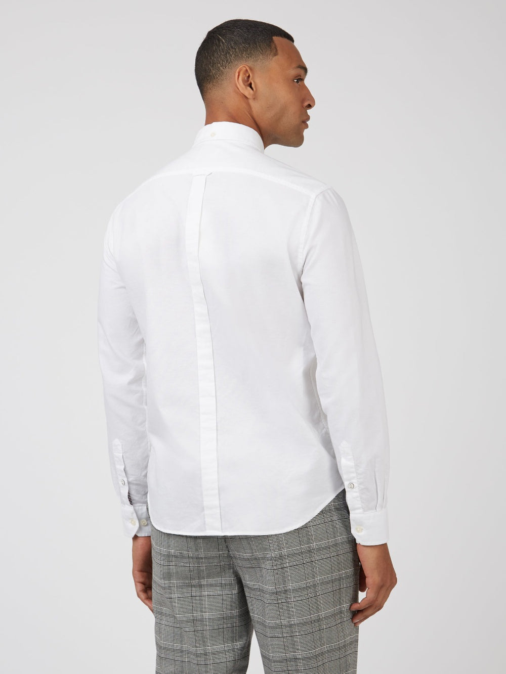 Camisas Ben Sherman Signature Organic Long-Sleeve Oxford Blancas | 027-WGRXMC