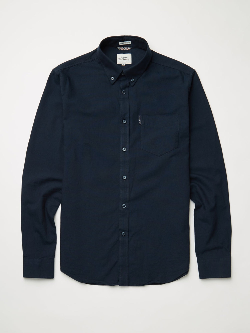 Camisas Ben Sherman Signature Organic Oxford Azul Marino | 042-EWRLNQ