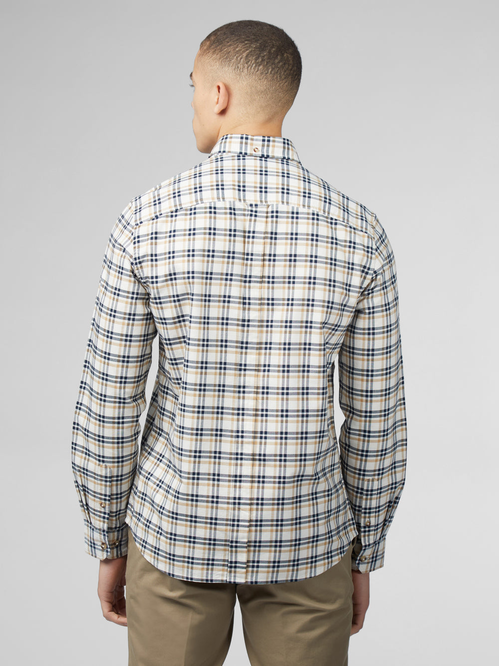 Camisas Ben Sherman Signature Oxford Check Blancas | 530-SOHRYU