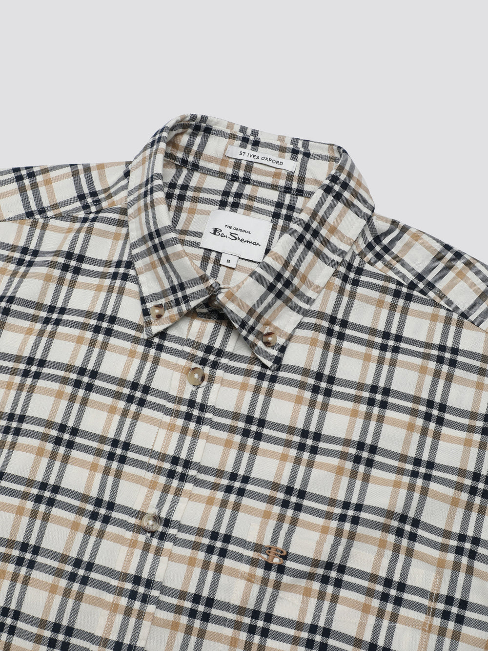 Camisas Ben Sherman Signature Oxford Check Blancas | 530-SOHRYU