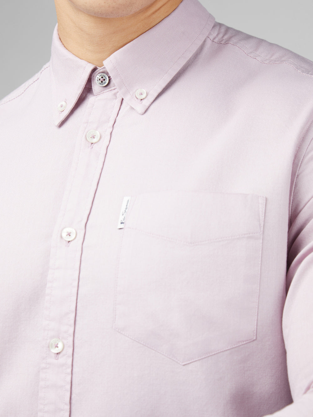 Camisas Ben Sherman Signature Oxford Long Sleeve Moradas | 609-LTSQRI