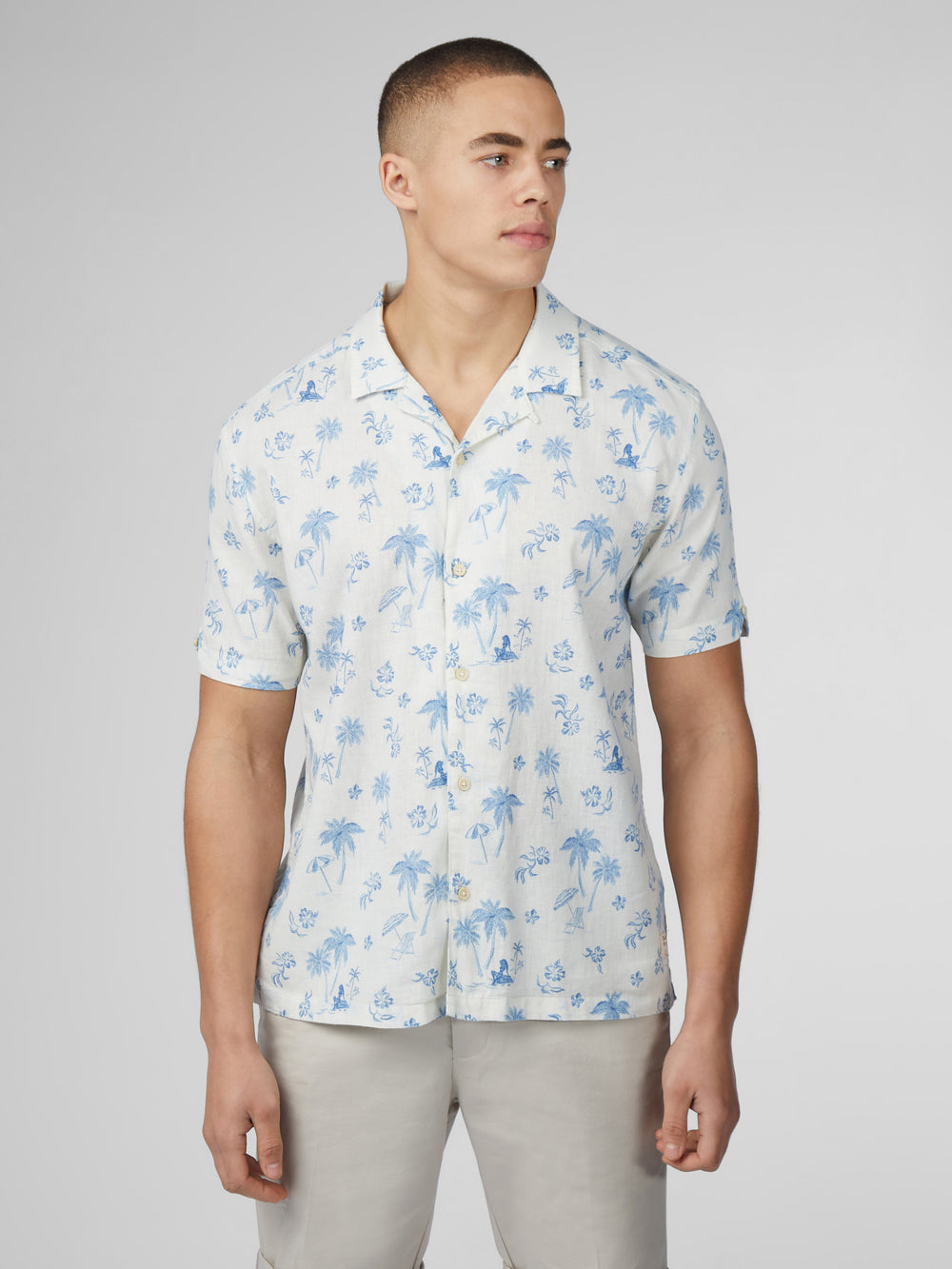 Camisas Ben Sherman Signature Resort Blancas | 309-EKXFHR