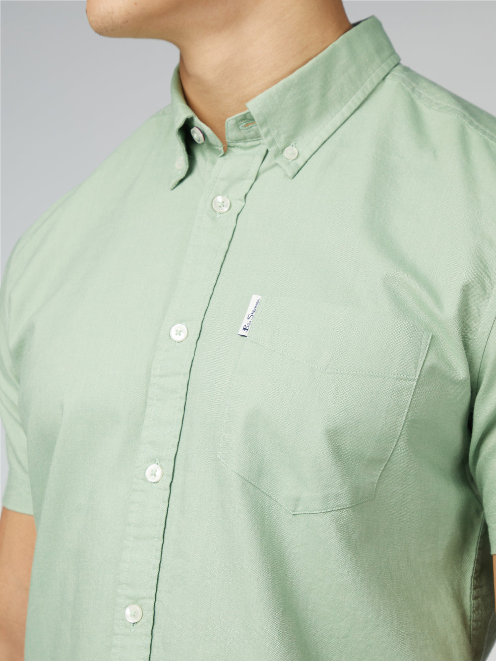 Camisas Ben Sherman Signature Short Sleeve Oxford Verde | 072-DIWUCB