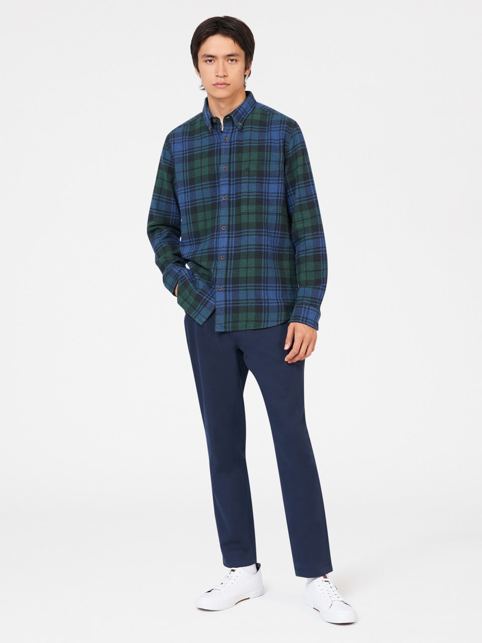 Camisas Ben Sherman Signature Tartan Check Verde | 075-MAIBFH