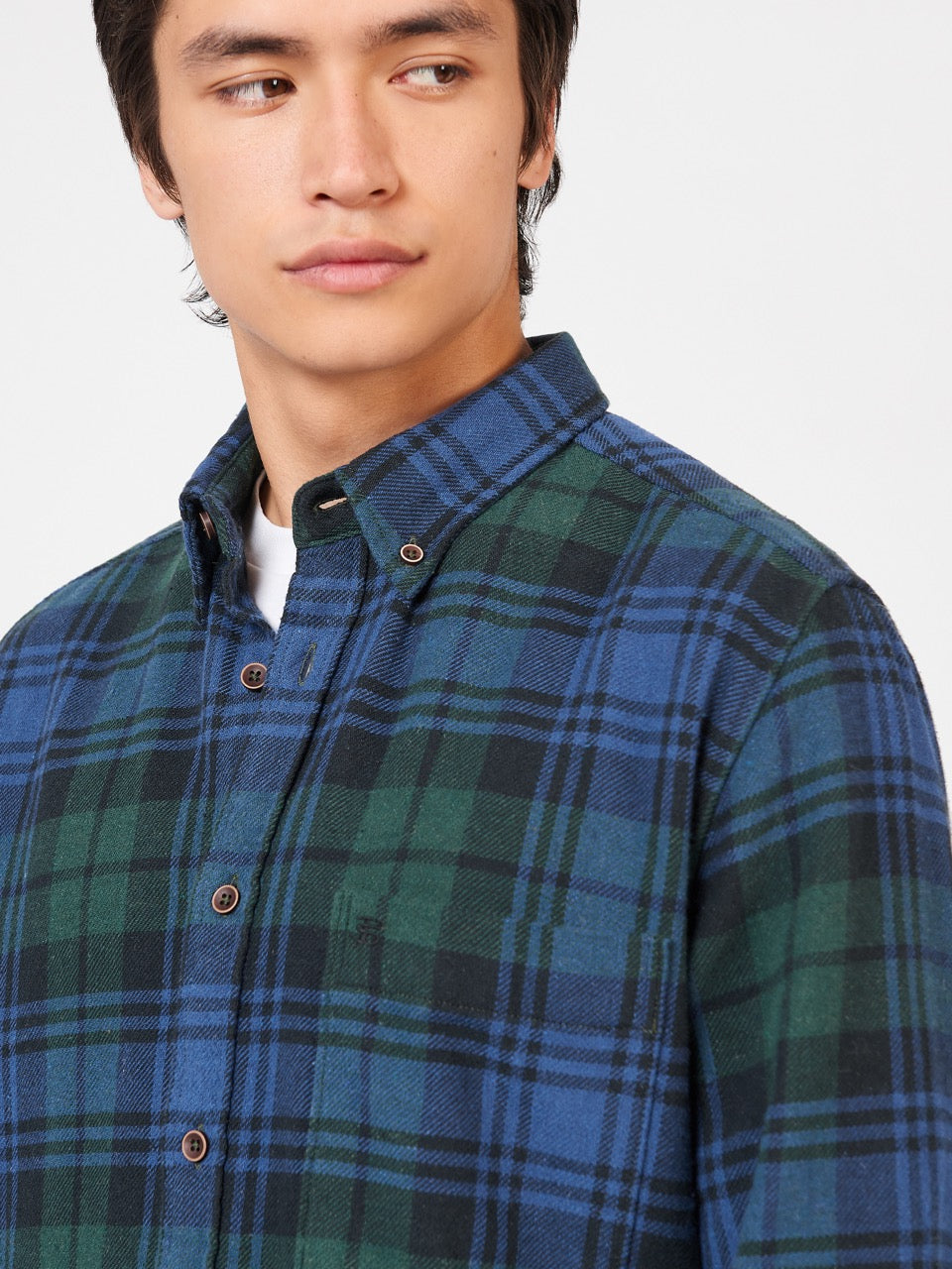 Camisas Ben Sherman Signature Tartan Check Verde | 075-MAIBFH