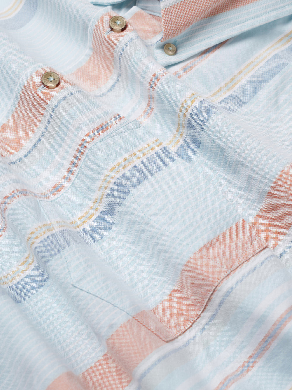 Camisas Ben Sherman The Oxford Ivy Stripe Long-Sleeve Azules | 123-KICULV