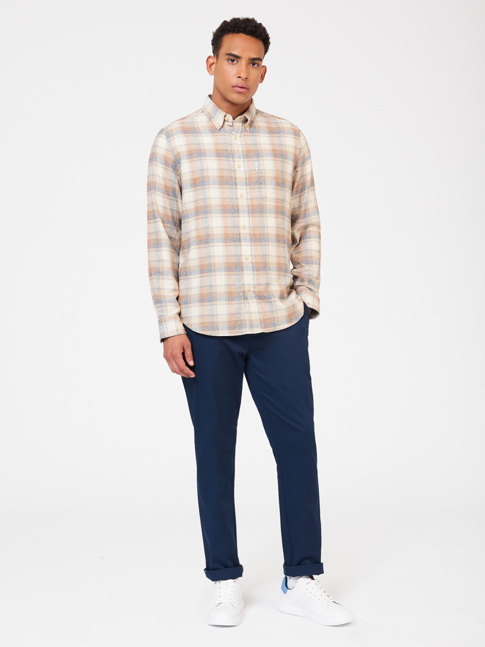 Camisas Ben Sherman Twisted Yarn Check Marrones | 371-TFXNEW