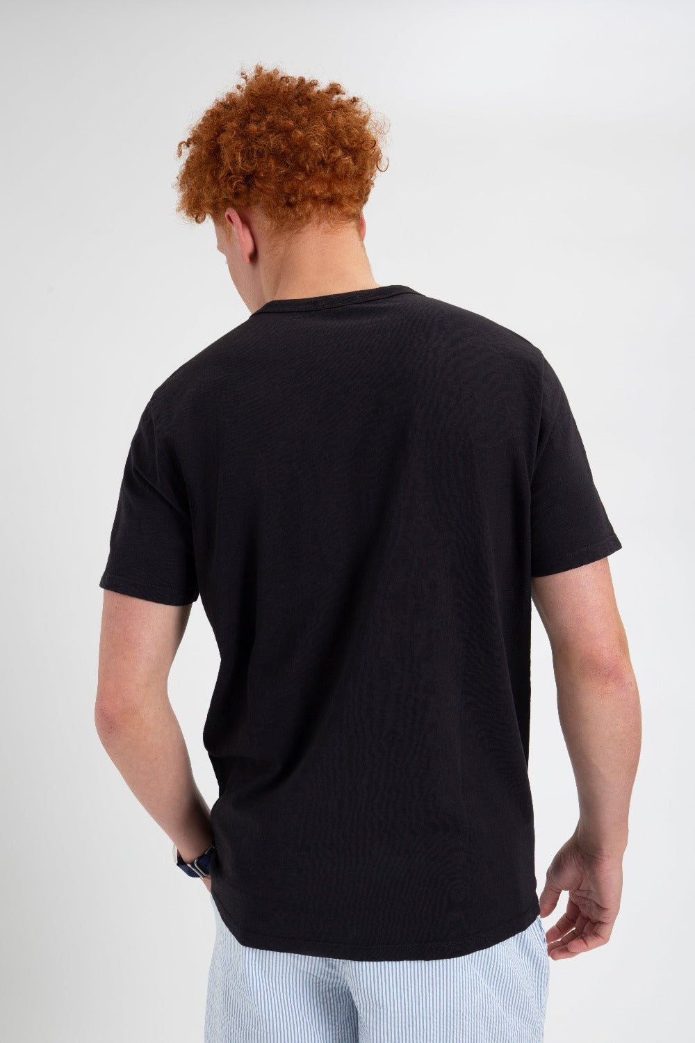 Camiseta Ben Sherman Garment Dye Beatnik Negras | 356-SCEDYL