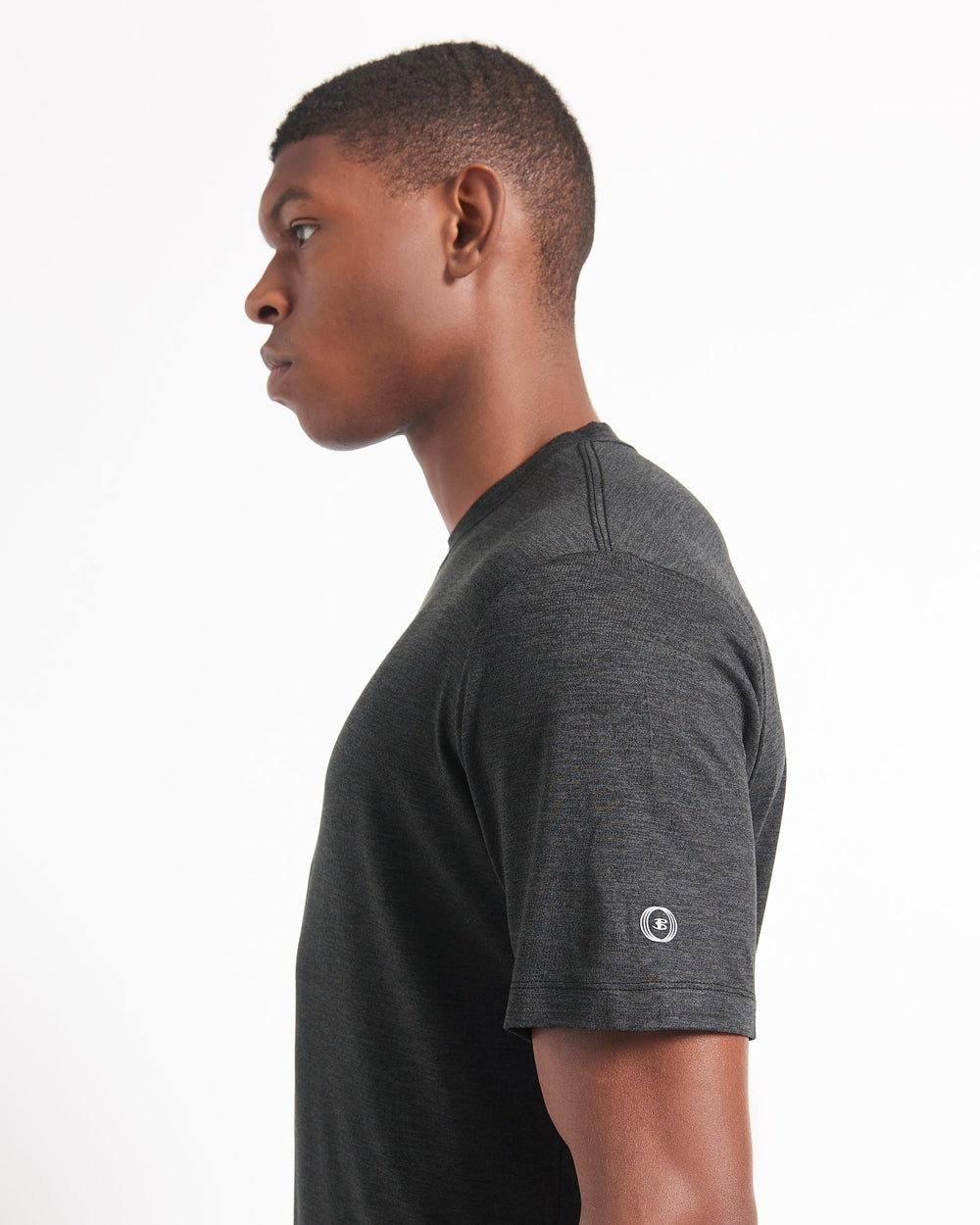 Camiseta Ben Sherman Performance Stretch Marl Negras | 350-ZIHGFQ