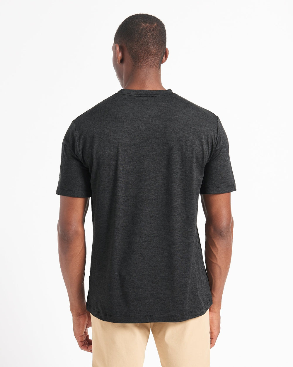 Camiseta Ben Sherman Performance Stretch Marl Negras | 350-ZIHGFQ