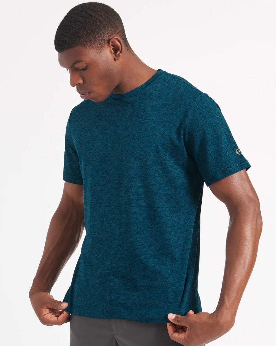 Camiseta Ben Sherman Performance Stretch Marl Heather Azul Marino | 546-WTAPIR