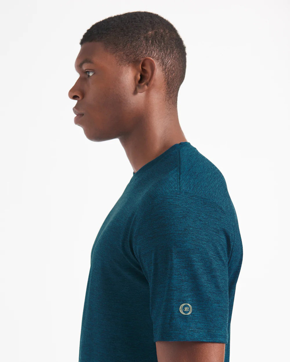 Camiseta Ben Sherman Performance Stretch Marl Heather Azul Marino | 546-WTAPIR