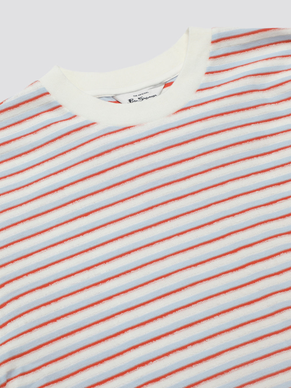 Camiseta Ben Sherman Signature Loopback Stripe Azules | 769-JKVGAR