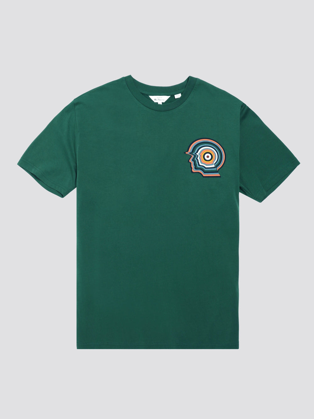 Camiseta Ben Sherman Signature Mod Head Verde | 409-ILDUVC