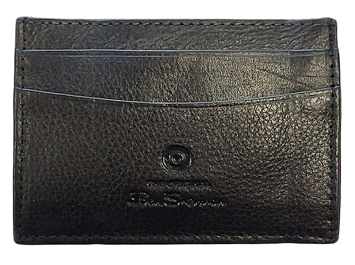 Carteras Ben Sherman Koki Leather Card Holder Negras | 381-HULNIY