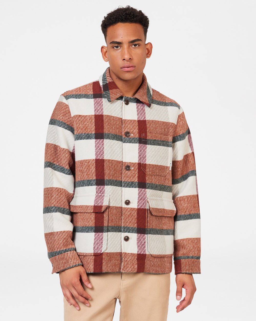 Chaquetas Ben Sherman Plaid Naranjas | 076-ICULTA