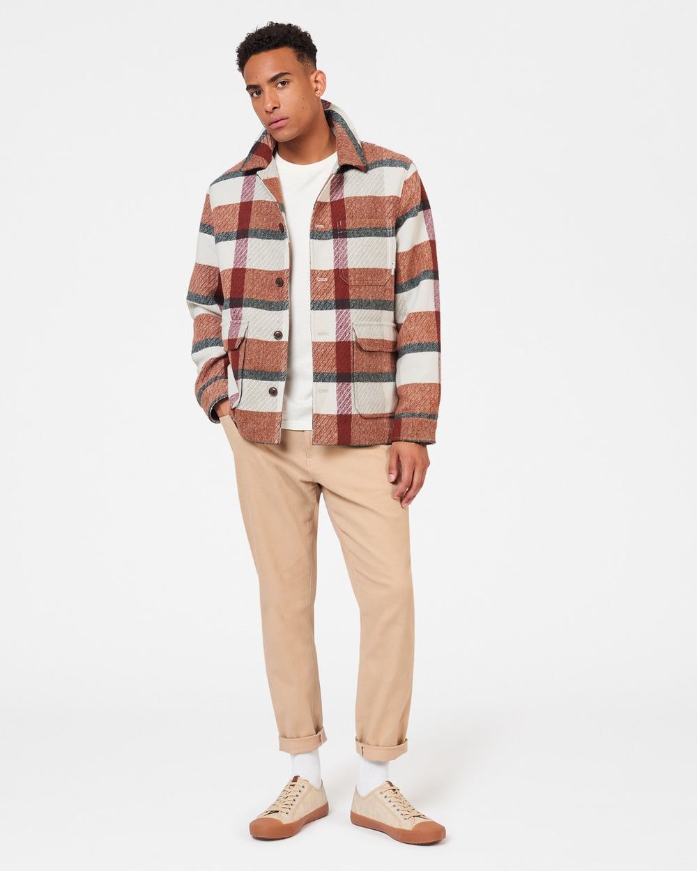 Chaquetas Ben Sherman Plaid Naranjas | 076-ICULTA