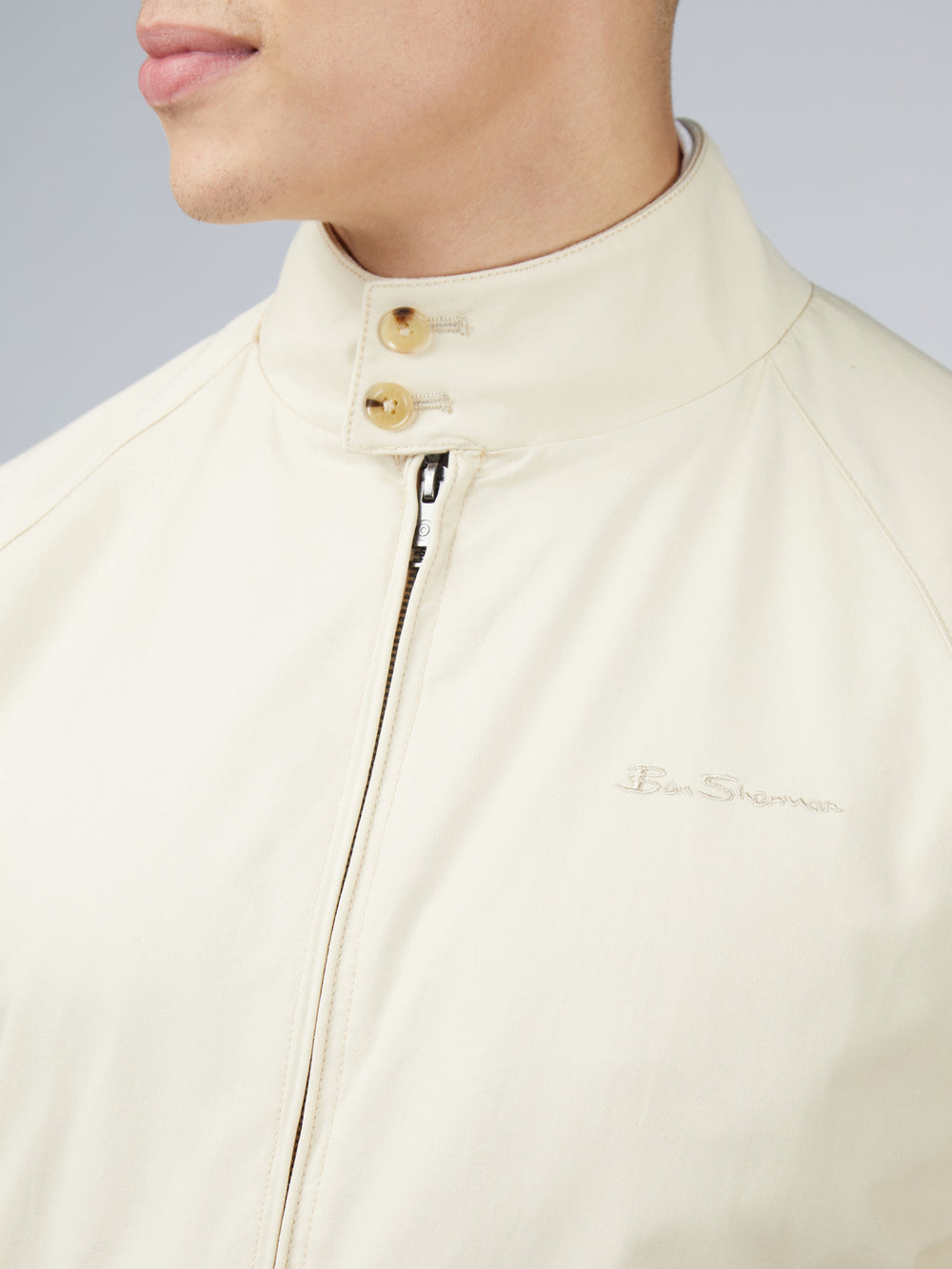 Chaquetas Ben Sherman Signature Harrington Creme | 980-YNBJSR