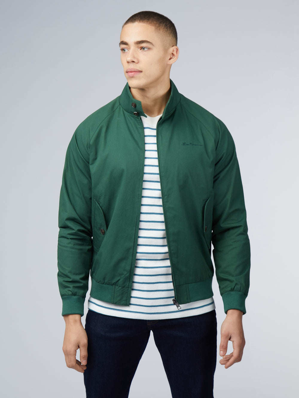 Chaquetas Ben Sherman Signature Harrington Verde | 913-ZVMKAB