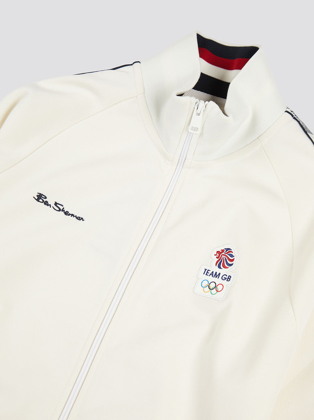 Chaquetas Ben Sherman Team GB Taped Track Top Blancas | 143-XEGJOP