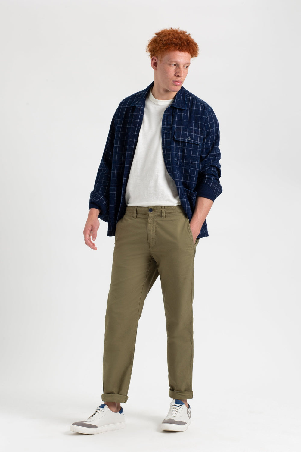 Pantalon Ben Sherman Beatnik Oxford Slim Taper Garment Dye Chino Verde Oliva Claro | 326-YJGOFA