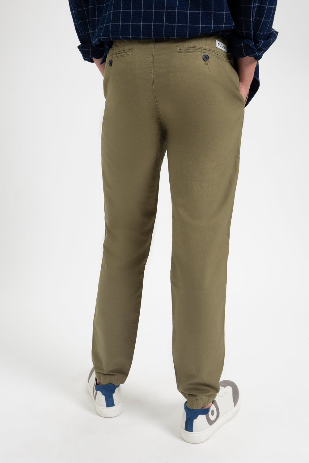 Pantalon Ben Sherman Beatnik Oxford Slim Taper Garment Dye Chino Verde Oliva Claro | 326-YJGOFA