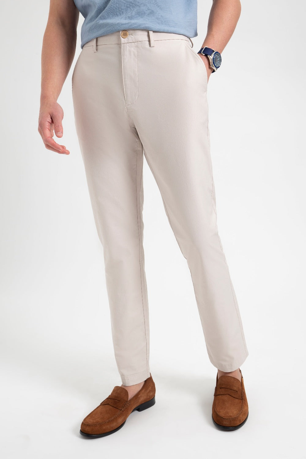 Pantalon Ben Sherman Everyday Slim Fit Chino Blancas | 354-LKOHPA