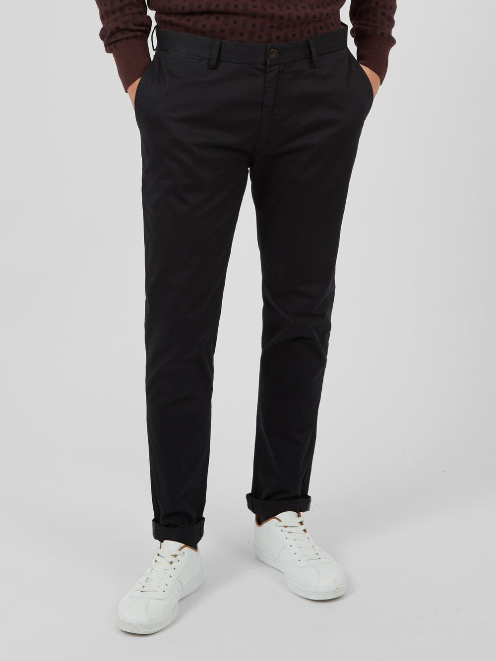 Pantalon Ben Sherman Signature Skinny Stretch Chino Negras | 624-NXQDRB