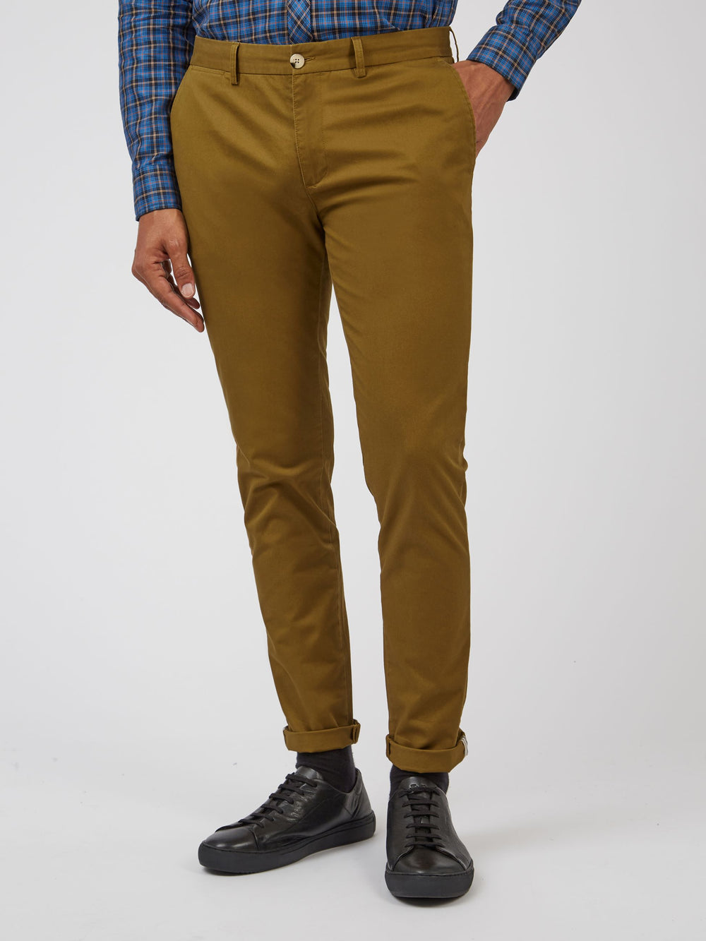 Pantalon Ben Sherman Signature Skinny Stretch Chino Marrones | 143-HBRDQJ