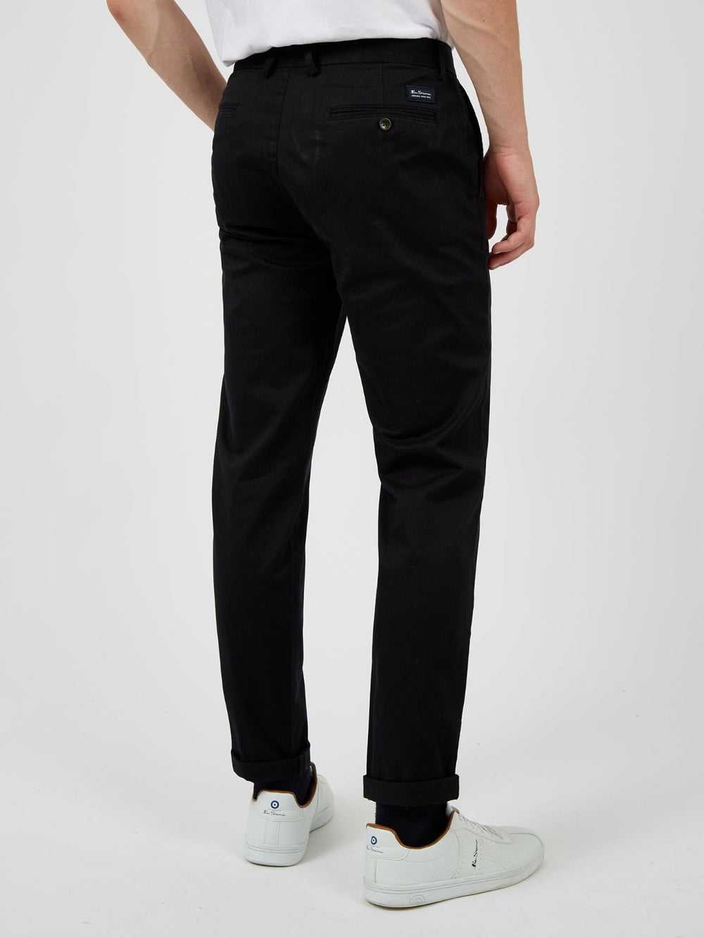 Pantalon Ben Sherman Signature Slim Stretch Chino Negras | 460-DOKMPY