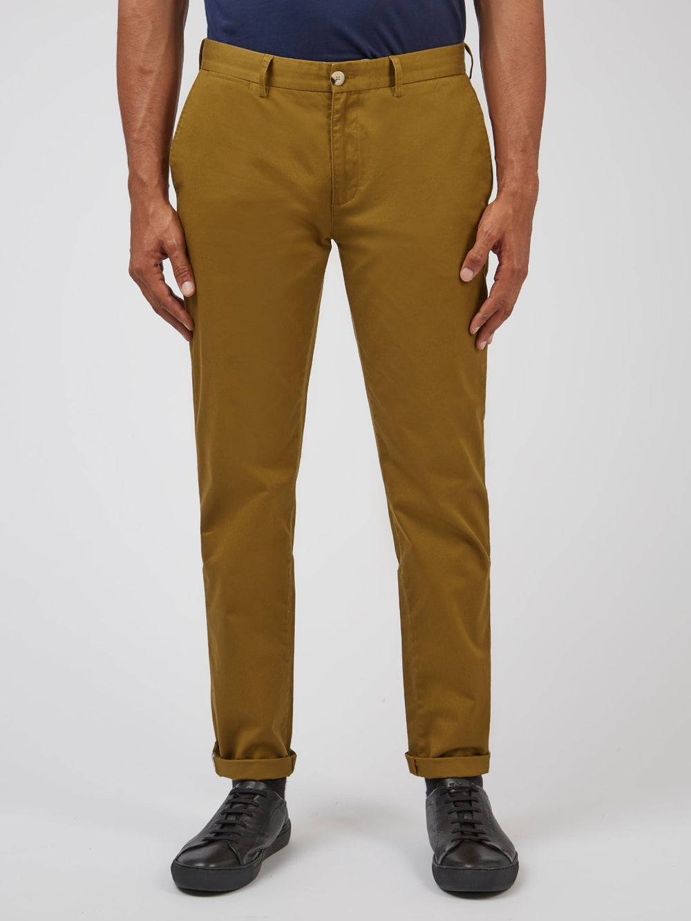 Pantalon Ben Sherman Signature Slim Stretch Chino Marrones | 253-OQGAHJ