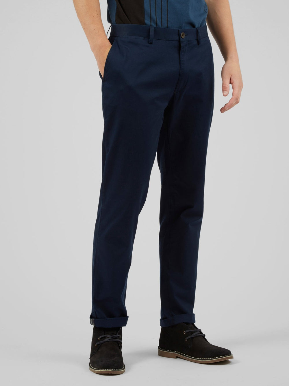 Pantalon Ben Sherman Signature Slim Stretch Chino Azul Marino | 053-JOPAUW