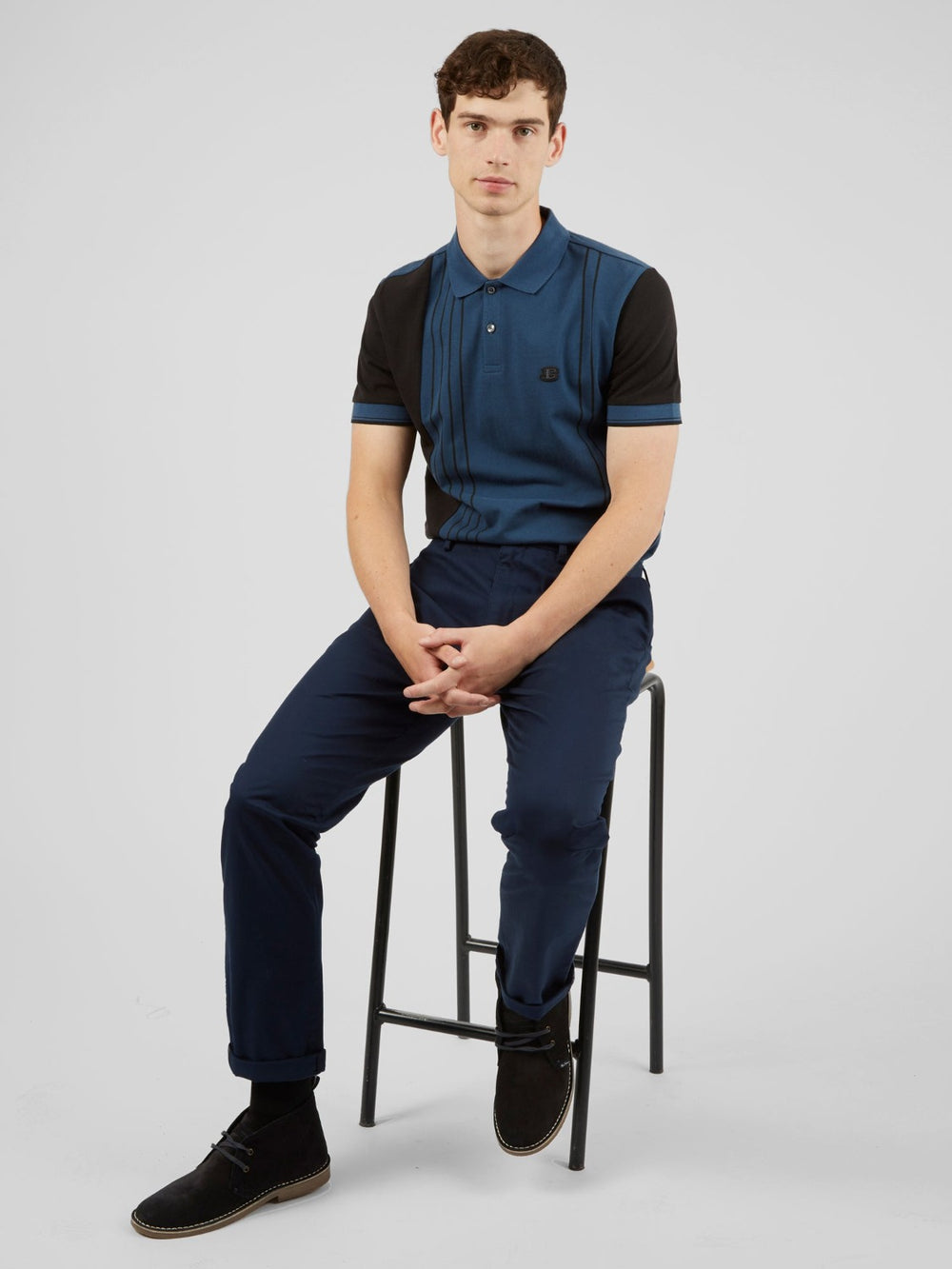 Pantalon Ben Sherman Signature Slim Stretch Chino Azul Marino | 053-JOPAUW